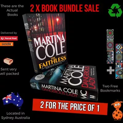 2 X Martina Cole Book Bundle: Dangerous Lady Hardcover & The Faithless Paperback • $24.50