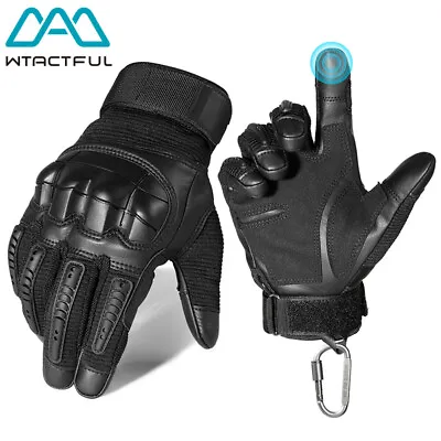 Touch Screen Motorcycle Full Finger Gloves Motorbike Riding Protective Gear Men • $23.35