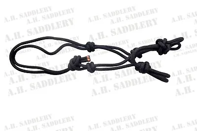 Durable Nylon Rope Halter With Four Knot  Copper Tip Equine Training  Handling • $9.99