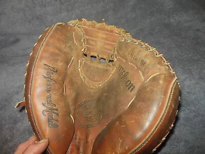 Vintage Wilson A2403 Pro-toe Catchers Glove Mitt Japan Professional Model Usable • $69.99
