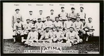 1913 Fatima Teams T200 '88 Reprints #16 St. Louis Nationals - NM-MT • $2