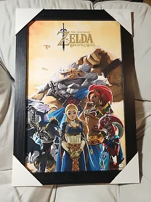 The Legend Of Zelda: Breath Of The Wild Zelda And Champions Framed Art Print • $29.99