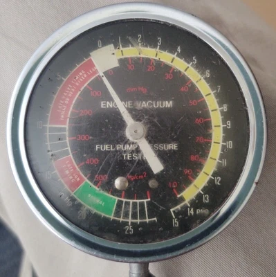 $9.50 • Buy Vintage Engine Vacuum Fuel Pump Pressure Tester And Hose UNTESTED 