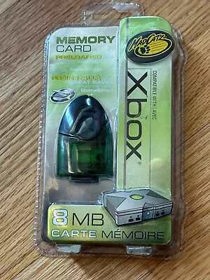 XBOX Memory Card 8 MB Brand New!! Mad Catz GREEN Clear TRANSLUCENT GameShark! • $39.99