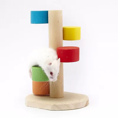 Wooden Climbing Ladder Toy Hamster Climbing Toy Hamster Toys • £9.15