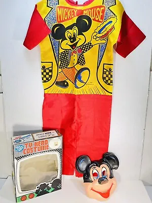 Vintage TV Hero Mickey Mouse Ben Cooper Costume & Mask In Box Small (4-6) • $19.93