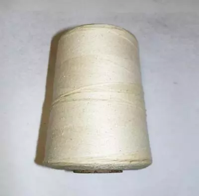 VINTAGE 1960s REAM 1 MM NATURAL COTTON 5000 FOOT SPOOL KITES PACKING • $21