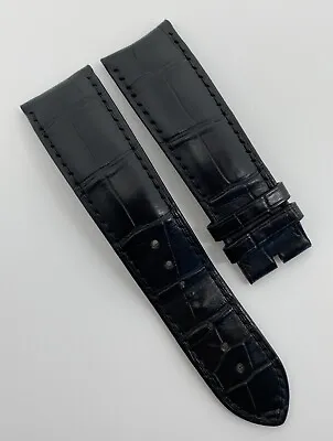 Authentic Montblanc 22mm X 20mm Black Alligator Watch Strap Band OEM • $165