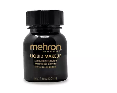 Mehron Liquid Makeup_facebodyhair Paint Special Fx_color Stage Makeup 1oz !!!! • $8.99