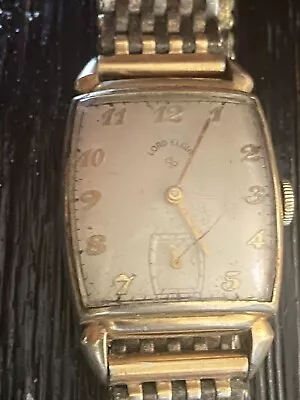 Lord Elgin Watch 14K Gold Filled Cal:559 Swiss 17 Jewels Manual Works Vintage • $45