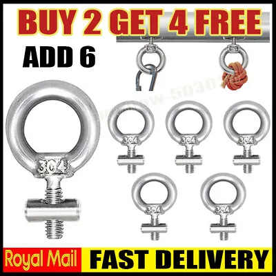 2+4* Stainless Steel Awning Rail Stoppers 6mm Stops Motorhome Campervan Caravan. • £3.66