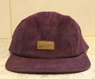 Chuck Originals Camper Cap Hat Maroon Buckle One Size Fit Most Polyester 5 Panel • $13.49