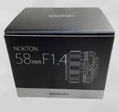 VOIGTLANDER NOKTON 58mm F1.4 SL II S Coshina Black Silver Rim Nikon F Mount Lens • $404.80