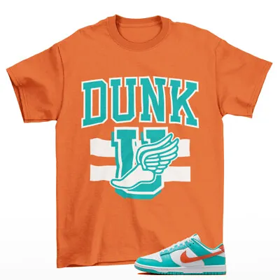 Dunk University Shirt Orange To Match Dunk Low Dolphins DV0833-102 • $24.75