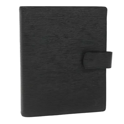 LOUIS VUITTON Epi Agenda GM Day Planner Cover Vintage Black R20062 LV Auth Tb981 • £257.18