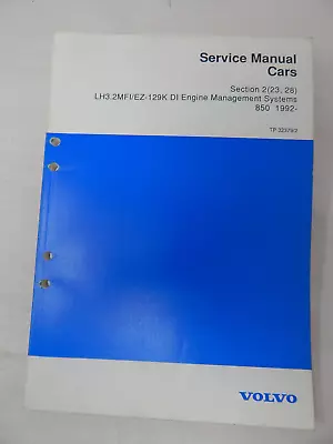 1992 Volvo 850 DI Engine Management Systems OEM Volvo Service Manual • $12.99