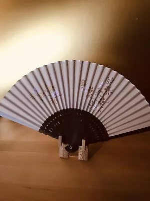 Elegant! Hand Folding Fan.  Kimono Accent Kyoto Hand MadeMade In Japan • $68