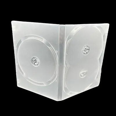 Standard Clear 3 Disc Holds DVD CD Case Movie Box Storage Holder Cover 13mm • $7.49
