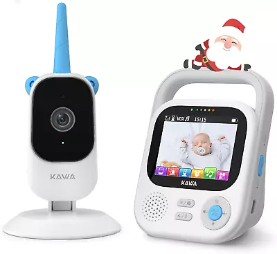 Baby Monitor With Camera And Night Vision 2-Way Talk Audio- Only And VOX Mode • £89.67