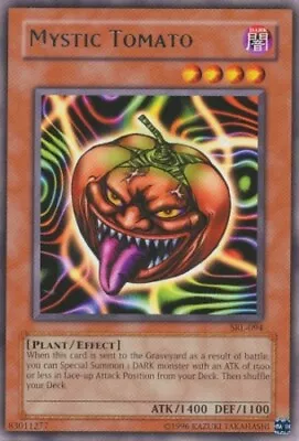 Yugioh! LP Mystic Tomato - SRL-094 - Rare - Unlimited Edition Lightly Played En • $1.53