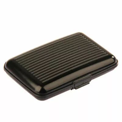 £4.99 • Buy Black Waterproof Business ID Card Wallet Holder Metal Driving License Case