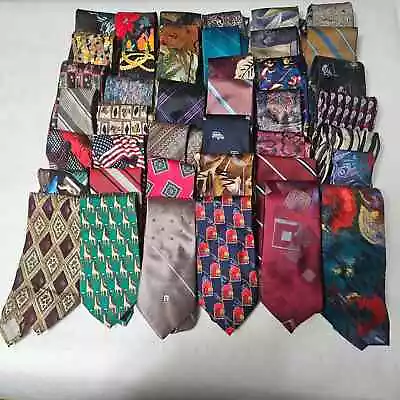 Men's Tie Lot Of 40 For Crafting  • $29.98