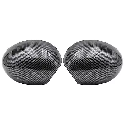 Carbon Fiber Wing Mirror Cover Cap For Mini Cooper R55 R56 JCW R57 Electric Fold • $56.99