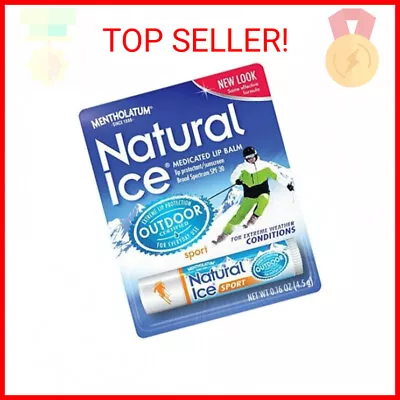 Mentholatum Natural Ice Sunscreen/Lip Protectant SPF 30 Sport 1 Each (Pack Of 4) • $12.75