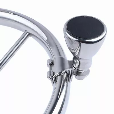 Marine Stainless Steel Boat Steering Wheel Boat Spinner Control Knob With Cap • $16.91