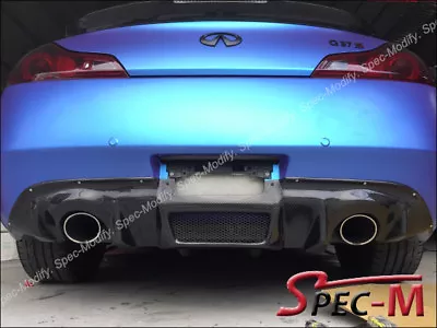 DP Style Carbon Fiber Rear Bumper Diffuser Add On For Infiniti G37 Coupe • $499.95