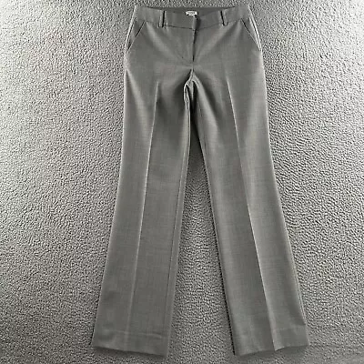 J.Crew Womens Pants Gray Size 4 Mid Rise Career Pant Lined Wool Blend • $26.49