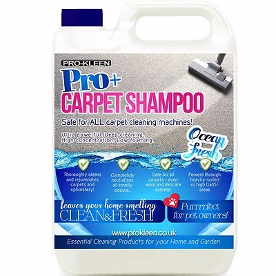 £17.95 • Buy Carpet Shampoo Cleaner Solution 5L Pet Odour Deodoriser Upholstery Cleaning Vax