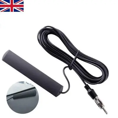 Car AM FM Radio Antenna Internal Glass Windscreen Amplified Aerial Mounts Black • £4.23