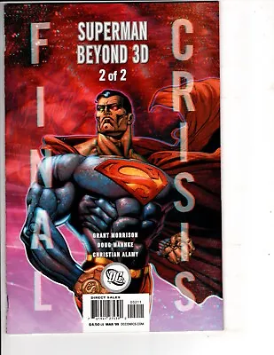 Final Crisis Superman Beyond 3-D #2B Mahnke Variant 2009 NM-  With 3-D Glasses • $12.99