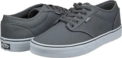 Vans Men's Atwood Grey Canvas Pewter White Sneaker  UK7  RRP £69.95 *Genuine* • £43.95