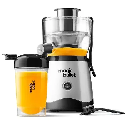 Magic Bullet 400W Mini Juicer W/ 16 Oz Twist-on To-go Lid Cup Black And Silver • $42.90