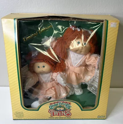 Cabbage Patch Limited Edition Red Hair Twins Coleco 1985 New NOS • $124.99