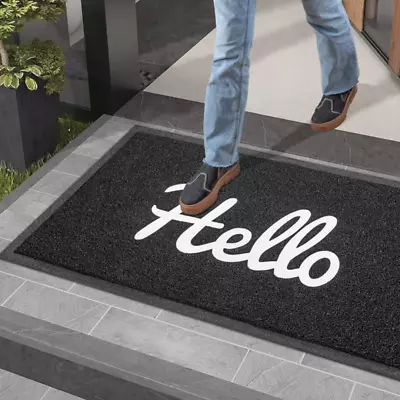 Durable Front Door Mat Heavy Duty Welcome Outdoor Indoor Doormat Entrance Floor • $13.24