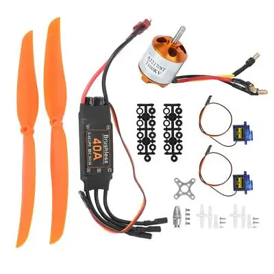 1100KV Brushless Motor 40A ESC SG90 9G Micro Servo 1060 Propeller For RC Plane • $24.67