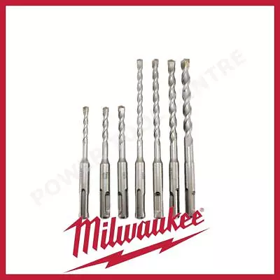 £8.49 • Buy Milwaukee 4932471245 7 Piece Contractor 2C SDS-Plus Hammer Drill Bit Set 