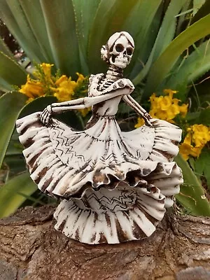 Santa Muerte Statue La Catrina Mexicana Day Of The Dead Aztec Art Skeleton 5.5   • $69.99