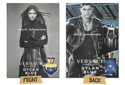 VERSACE Fragrances 2-Page Magazine PRINT AD 2016 2017 FARETTA Trevor Signorino • $5