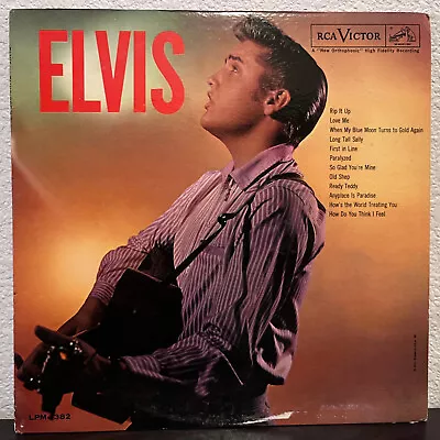 ELVIS PRESLEY - Self Titled (RCA LPM-1382) - 12  Vinyl Record LP - VG • $29.35