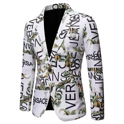 Suit Jacket Fashion Casual Slim Fit Blazers Coat Man Business Social Dress Coat • $59.99