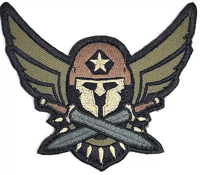 MilSpec Monkey Modern Spartan 3D PVC Rubber Tactical Military Patch BROWN HELMET • $6.99