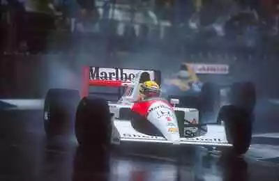 F1 MCLAREN Marlboro Ayrton Senna 20X30 INCH CANVAS WALL ART COVERING HOME UK • £21.99
