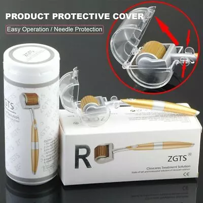 $19.99 • Buy ZGTS Titanium Derma Roller  540 192 Micro Needles Cars Anti Aging Dermaroller