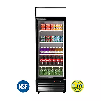 NSF 25  Glass Door Merchandiser Refrigerator Beverage Cooler LED • $1243.13