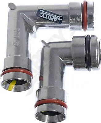APDTY 58176IQ Coolant Fittings Tubes Elbows Intake Manifold To Belt Tensioner • $18.22