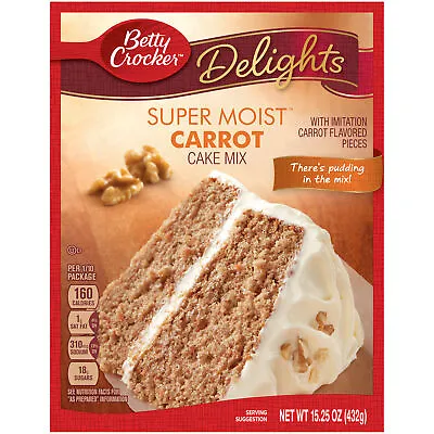 Betty Crocker Super Moist Carrot Cake Mix 15.25oz 432g  • £8.50